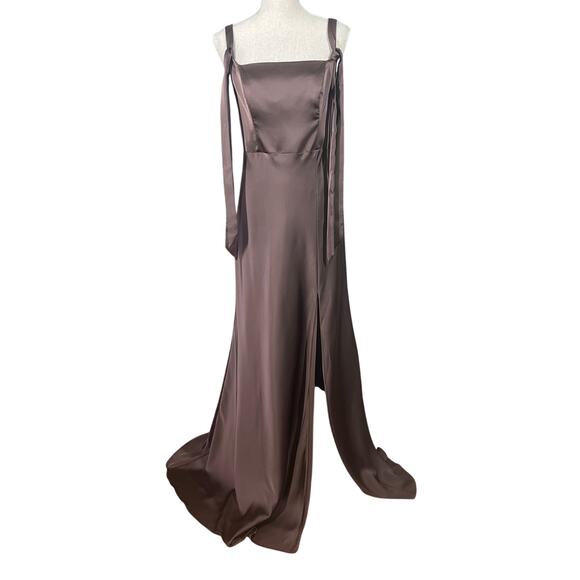 Birdy Grey Alex Matte Bridesmaid Dress – Espresso | Size M | NWT - Picture 4 of 10